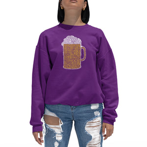 Slang Terms for Being Wasted - Women's Word Art Crewneck Sweatshirt