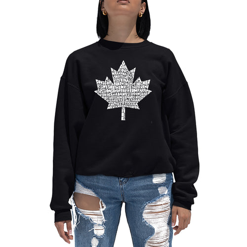 CANADIAN NATIONAL ANTHEM - Women's Word Art Crewneck Sweatshirt