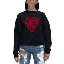 Load image into Gallery viewer, Crazy Little Thing Called Love - Women&#39;s Word Art Crewneck Sweatshirt