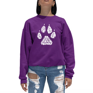 Dog Mom - Women's Word Art Crewneck Sweatshirt