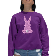 Load image into Gallery viewer, Easter Bunny  - Women&#39;s Word Art Crewneck Sweatshirt