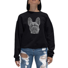 Load image into Gallery viewer, French Bulldog - Women&#39;s Word Art Crewneck Sweatshirt