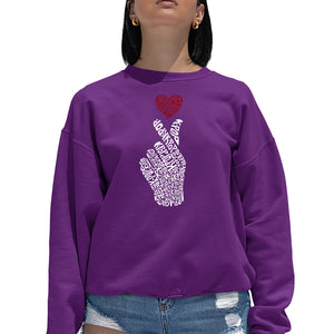 K-Pop  - Women's Word Art Crewneck Sweatshirt