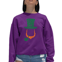 Load image into Gallery viewer, Leprechaun  - Women&#39;s Word Art Crewneck Sweatshirt