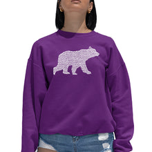 Load image into Gallery viewer, Mama Bear  - Women&#39;s Word Art Crewneck Sweatshirt