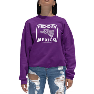 HECHO EN MEXICO - Women's Word Art Crewneck Sweatshirt