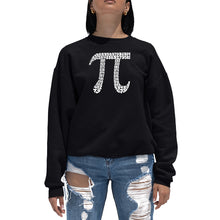 Load image into Gallery viewer, THE FIRST 100 DIGITS OF PI - Women&#39;s Word Art Crewneck Sweatshirt