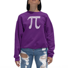 Load image into Gallery viewer, THE FIRST 100 DIGITS OF PI - Women&#39;s Word Art Crewneck Sweatshirt