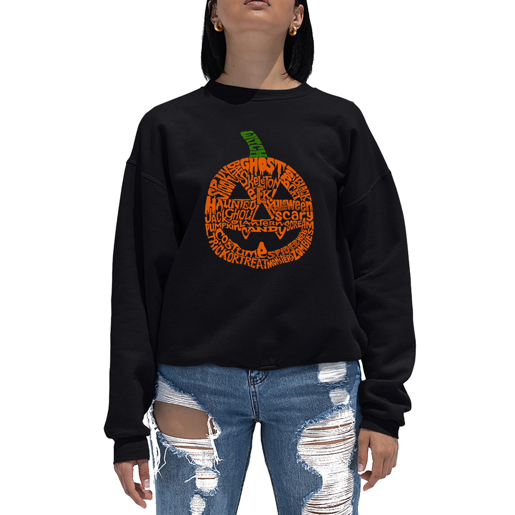 Pumpkin - Women's Word Art Crewneck Sweatshirt