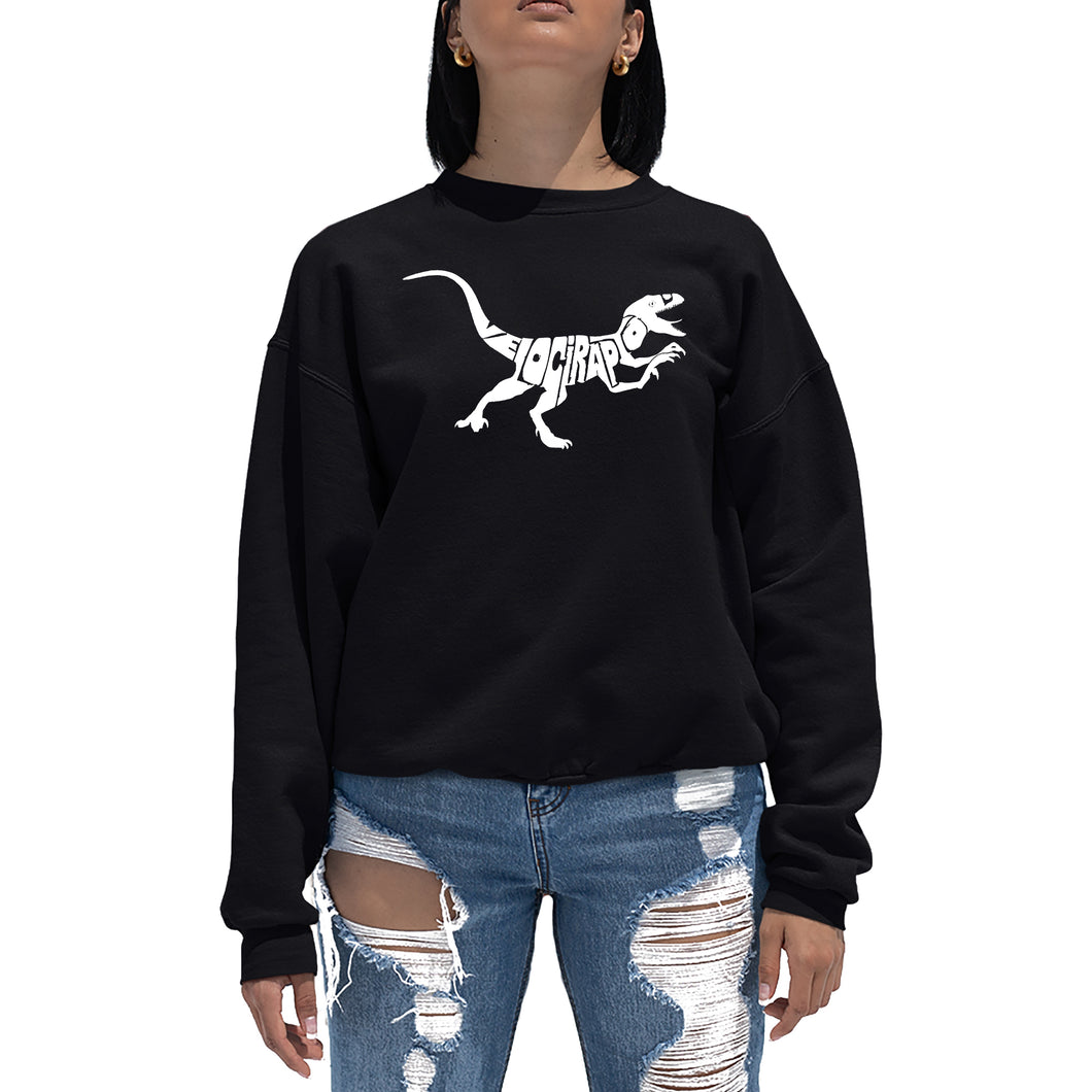 Velociraptor - Women's Word Art Crewneck Sweatshirt