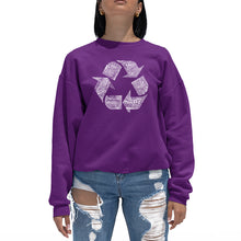 Load image into Gallery viewer, 86 RECYCLABLE PRODUCTS - Women&#39;s Word Art Crewneck Sweatshirt
