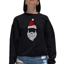 Load image into Gallery viewer, Santa Claus  - Women&#39;s Word Art Crewneck Sweatshirt