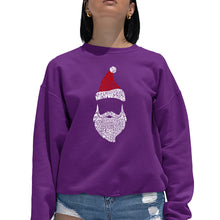 Load image into Gallery viewer, Santa Claus  - Women&#39;s Word Art Crewneck Sweatshirt