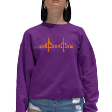 Load image into Gallery viewer, San Francisco Bridge  - Women&#39;s Word Art Crewneck Sweatshirt