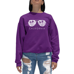 California Shades - Women's Word Art Crewneck Sweatshirt