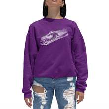 Load image into Gallery viewer, Ski - Women&#39;s Word Art Crewneck Sweatshirt