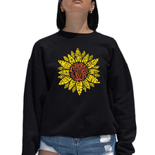 Load image into Gallery viewer, Sunflower  - Women&#39;s Word Art Crewneck Sweatshirt