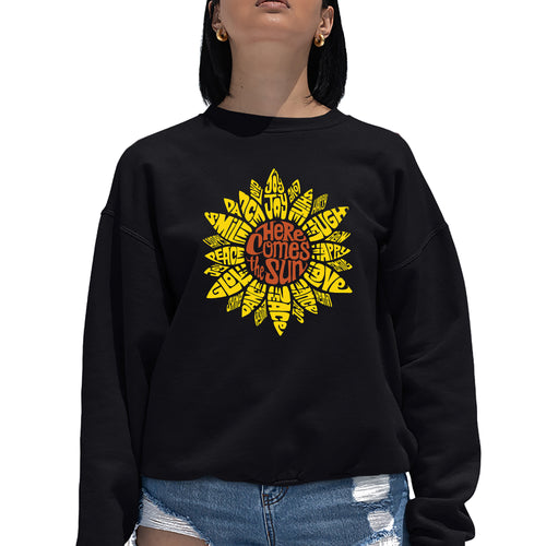 Sunflower  - Women's Word Art Crewneck Sweatshirt