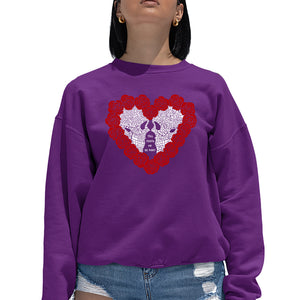 Women's Word Art Crewneck Sweatshirt - Til Death Do Us Part