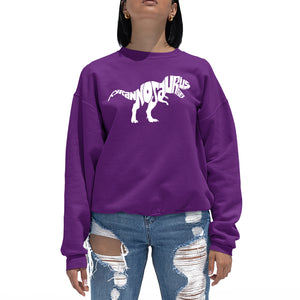 TYRANNOSAURUS REX - Women's Word Art Crewneck Sweatshirt