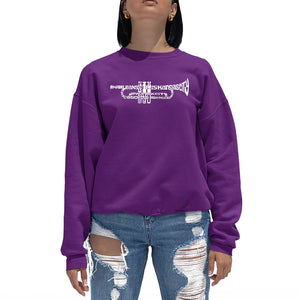 Trumpet - Women's Word Art Crewneck Sweatshirt