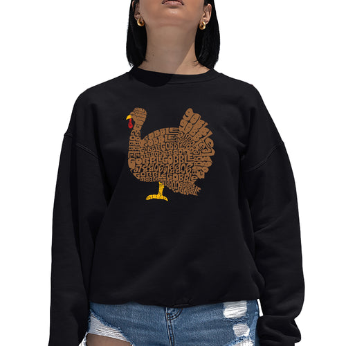 Thanksgiving - Women's Word Art Crewneck Sweatshirt