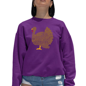 Thanksgiving - Women's Word Art Crewneck Sweatshirt
