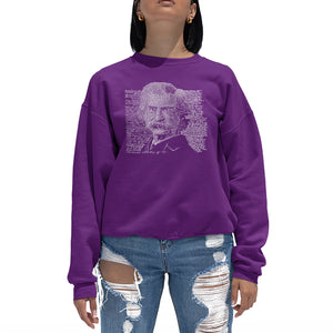 Mark Twain - Women's Word Art Crewneck Sweatshirt