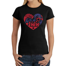 Load image into Gallery viewer, Women&#39;s Word Art T-Shirt - July 4th Heart