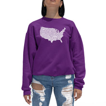 Load image into Gallery viewer, THE STAR SPANGLED BANNER - Women&#39;s Word Art Crewneck Sweatshirt