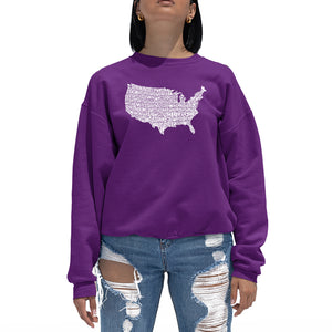 THE STAR SPANGLED BANNER - Women's Word Art Crewneck Sweatshirt