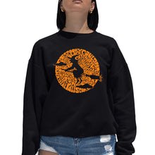 Load image into Gallery viewer, Spooky Witch  - Women&#39;s Word Art Crewneck Sweatshirt