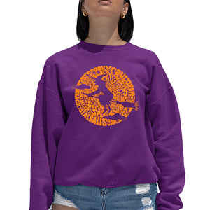 Spooky Witch  - Women's Word Art Crewneck Sweatshirt