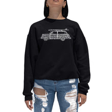 Load image into Gallery viewer, Classic Surf Songs Woody - Women&#39;s Word Art Crewneck Sweatshirt