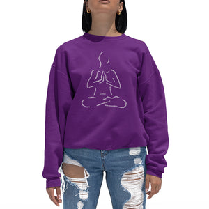 POPULAR YOGA POSES - Women's Word Art Crewneck Sweatshirt