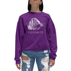 Yosemite -  Women's Word Art Crewneck Sweatshirt