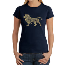Load image into Gallery viewer, Lion - Women&#39;s Word Art T-Shirt