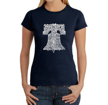 Load image into Gallery viewer, Liberty Bell -  Women&#39;s Word Art T-Shirt