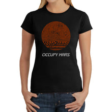 Load image into Gallery viewer, Occupy Mars - Women&#39;s Word Art T-Shirt