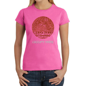 Occupy Mars - Women's Word Art T-Shirt