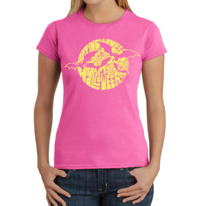 Halloween Bats  - Women's Word Art T-Shirt