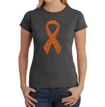 Load image into Gallery viewer, Ms Ribbon - Women&#39;s Word Art T-Shirt