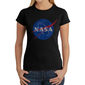 NASA's Most Notable Missions -  Women's Word Art T-Shirt
