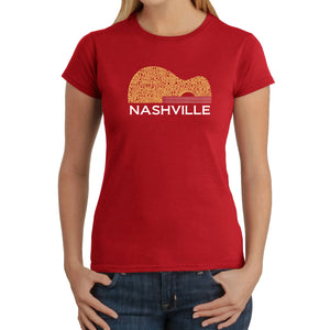 Nashville Guitar - Women's Word Art T-Shirt