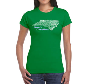North Carolina - Women's Word Art T-Shirt