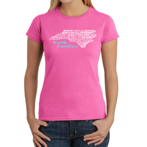 North Carolina - Women's Word Art T-Shirt