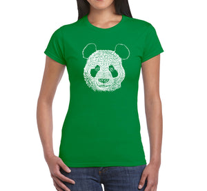 Panda - Women's Word Art T-Shirt