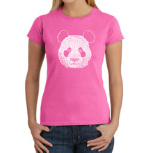 Load image into Gallery viewer, Panda - Women&#39;s Word Art T-Shirt