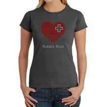 Load image into Gallery viewer, Nurses Rock - Women&#39;s Word Art T-Shirt