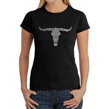 Load image into Gallery viewer, Names of Legendary Outlaws -  Women&#39;s Word Art T-Shirt